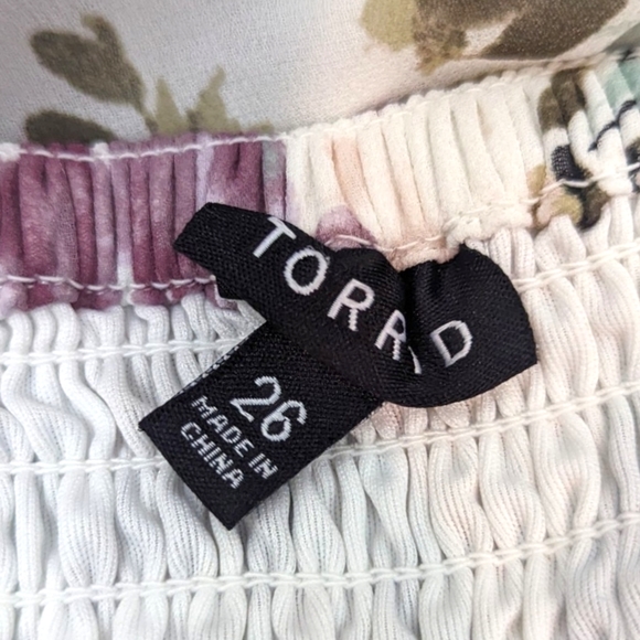 Torrid Floral Maxi Dress Gown Cross Neck Halter Womens 26 Special Occasion - Picture 9 of 15